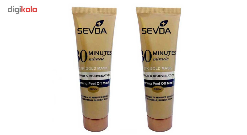 ماسک طلا صورت سودا مدل Repair And Rejuvenation حجم 100 میلی لیتر بسته 2 عددی