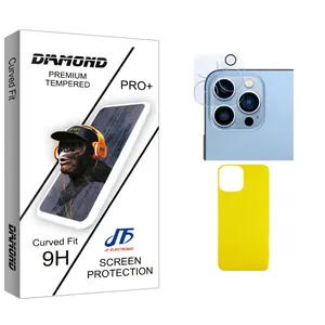 JF Diamond Glass FLL Back Protector For Apple iPhone 13 ProMax With Camera Lens Protector