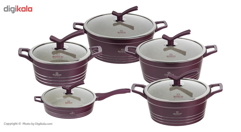 سرویس قابلمه ی 10 پارچه بوش مدل HY-8602