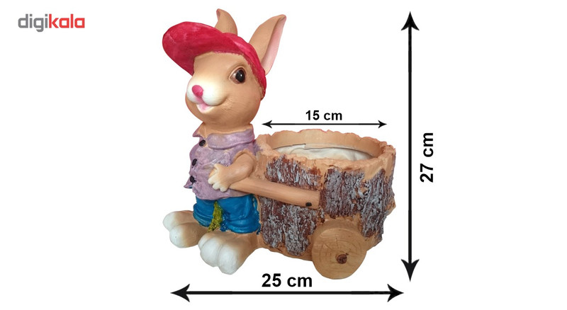 گلدان ژیوار طرح خرگوش مدل R3