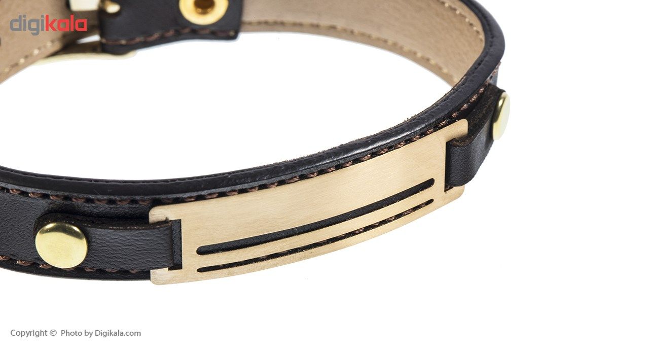 دستبند طلا 18 عیار مردانه مایا ماهک مدل MB0349 -  - 3