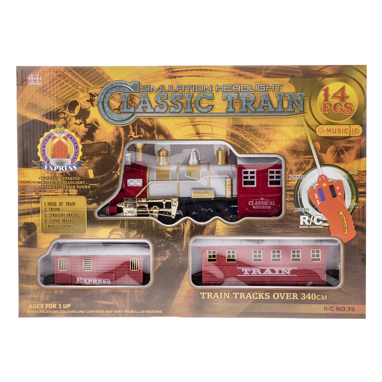 قطار اسباب‌ بازی کنترلی مدل Classic Train 02