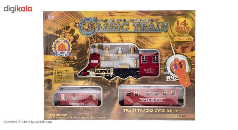 قطار اسباب‌ بازی کنترلی مدل Classic Train 02