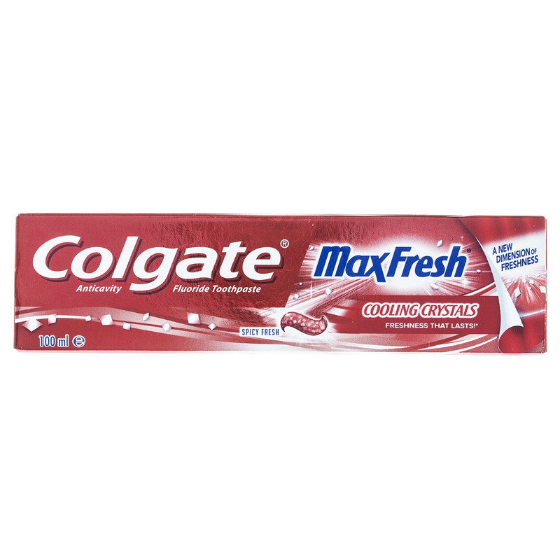 خمیر دندان کلگیت سری Max Fresh مدل Spicy Frsh Cooling Crystal حجم 100 میلی لیتر