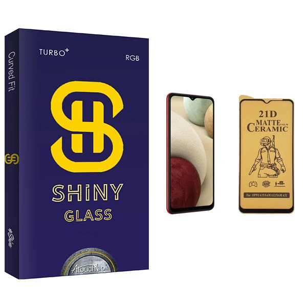 محافظ صفحه نمایش سرامیکی آتوچبو مدل Shiny Glass مناسب برای گوشی موبایل سامسونگ Galaxy A12