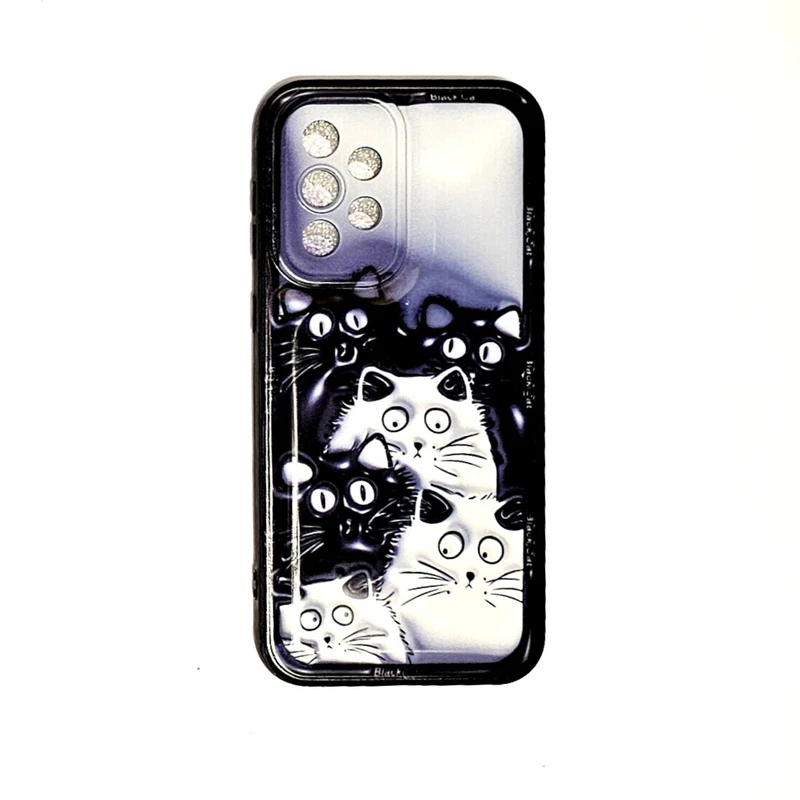 کاور طرح سه بعدی مدل گربه ای مناسب برای گوشی موبایل سامسونگ Galaxy A33