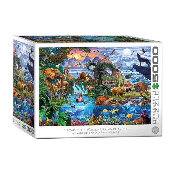 پازل 5000 تکه یوروگرافیکس پازلز مدل 8520-5881 Animals of the World