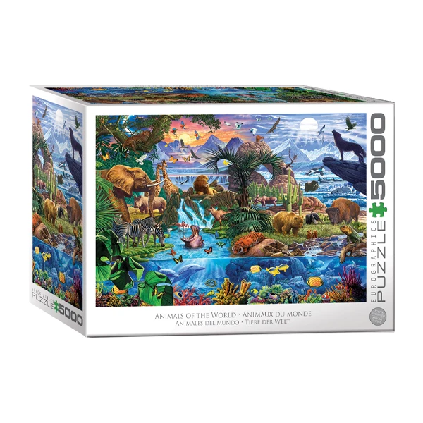 پازل 5000 تکه یوروگرافیکس پازلز مدل 8520-5881 Animals of the World
