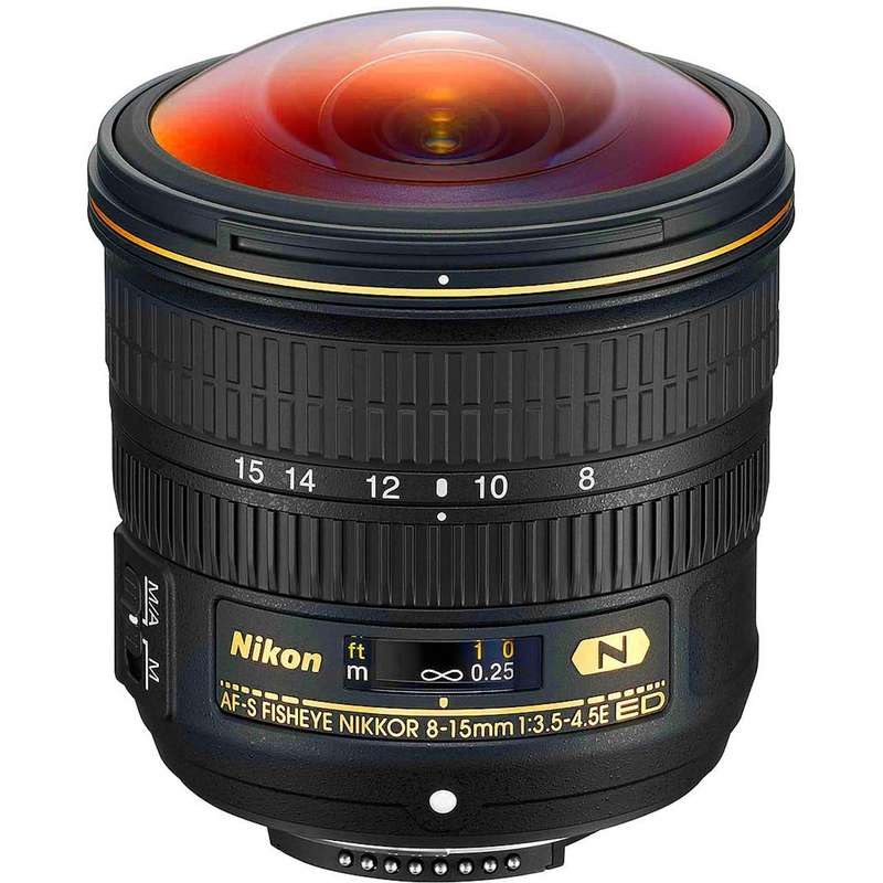 لنز نیکون مدل AF-S NIKKOR 8-15mm f/3.5-4.5E ED Fisheye لنز نیکون مدل AF-S NIKKOR 8-15mm f/3.5-4.5E ED Fisheye