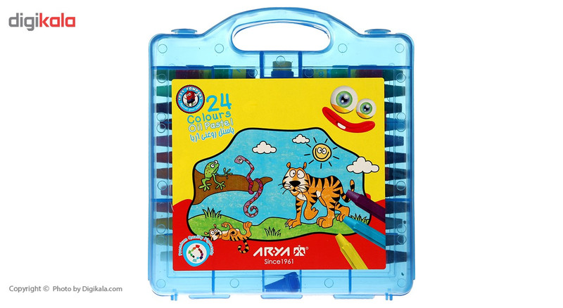 پاستل روغنی 24 رنگ آریا مدل 2031