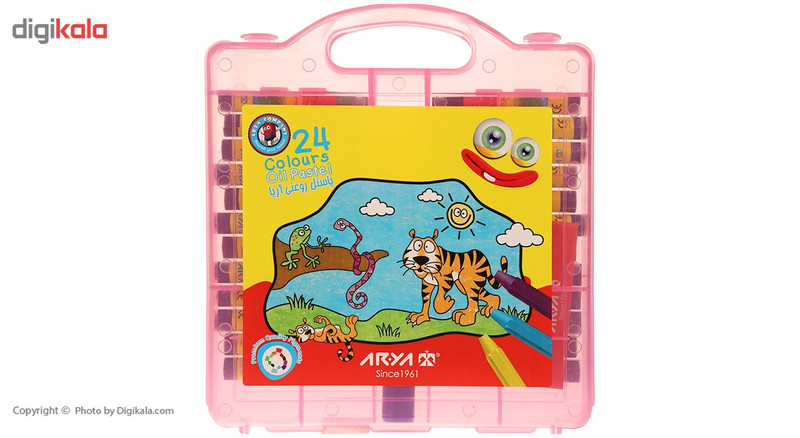 پاستل روغنی 24 رنگ آریا مدل 2031