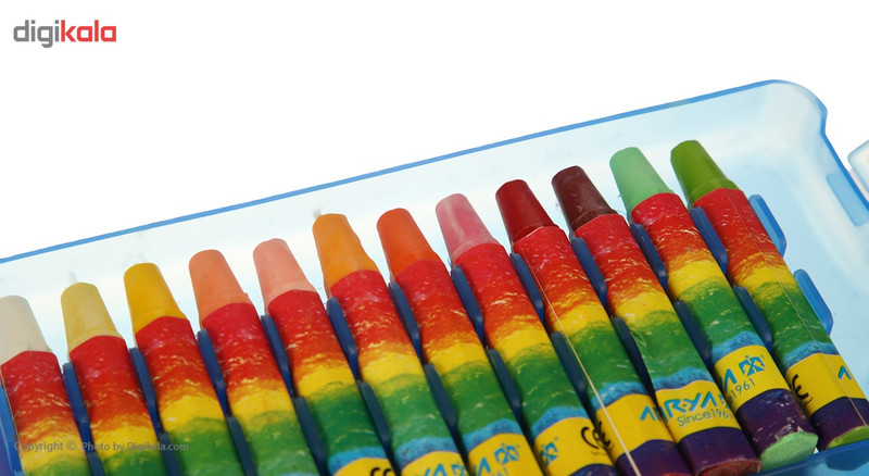 پاستل روغنی 24 رنگ آریا مدل 2031