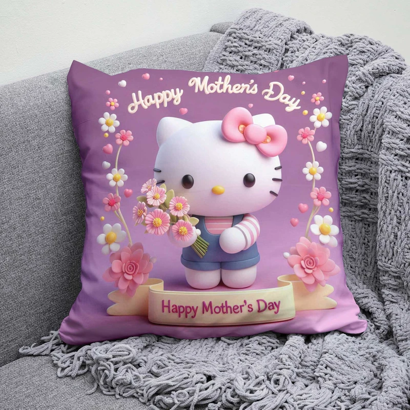 کوسن پاد آفرین مدل کیتی طرح هدیه روز مادر مبارک کد B819