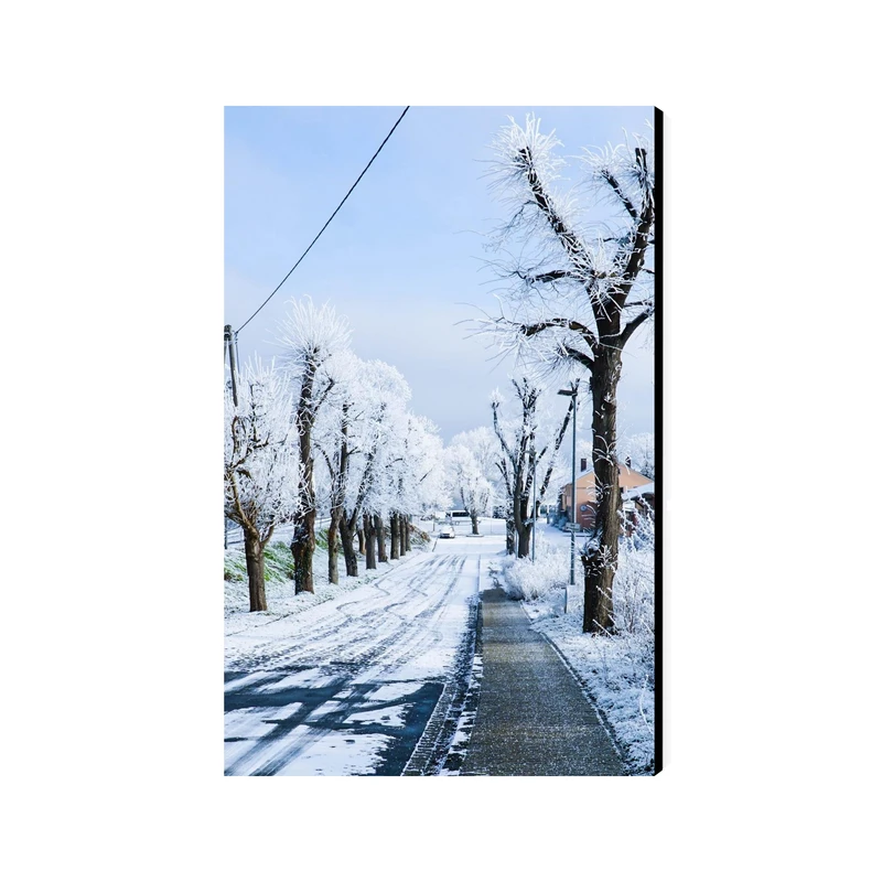 تابلو شاسی عرش مدل منظره جاده برفی کد As5087