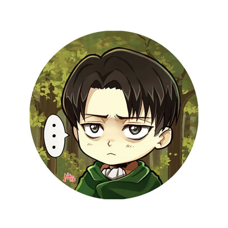 استیکر لپ تاپ و موبایل مدل انیمه طرح اتک ان تایتان لیوای آکرمن attack on titan Levi Ackermann کد 542