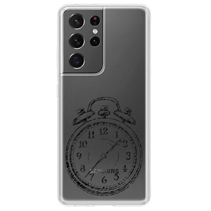 کاور مگافون طرح ساعت مدل C64-B مناسب برای گوشی موبایل سامسونگ Galaxy S21 Ultra