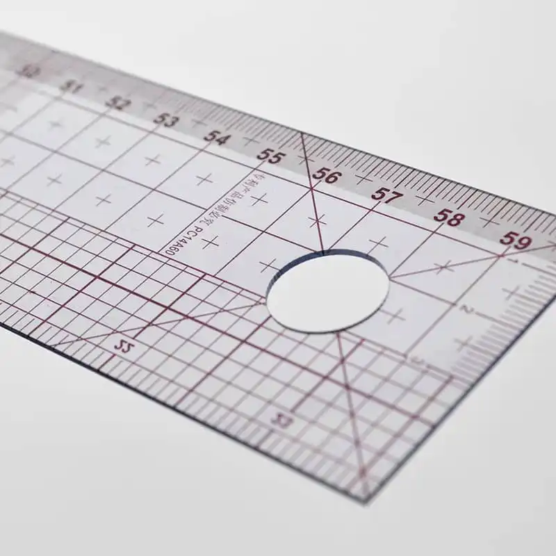 خط کش خیاطی مدل عمودی