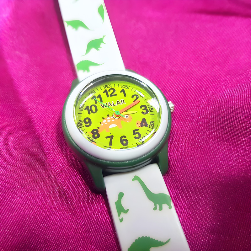 ساعت مچی عقربه ای بچگانه والار مدل دایناسور