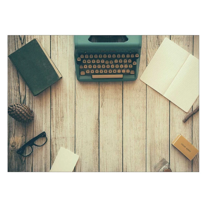 تابلو شاسی ونسونی طرح Vintage Office Desk سایز 30x40 سانتی متر