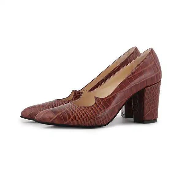 کفش زنانه آگوست مدل چرم طبیعی HN 110023