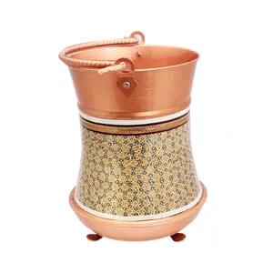 سطل مسی خاتم کاری مارک اخوان  مارکت لند کد MKH245