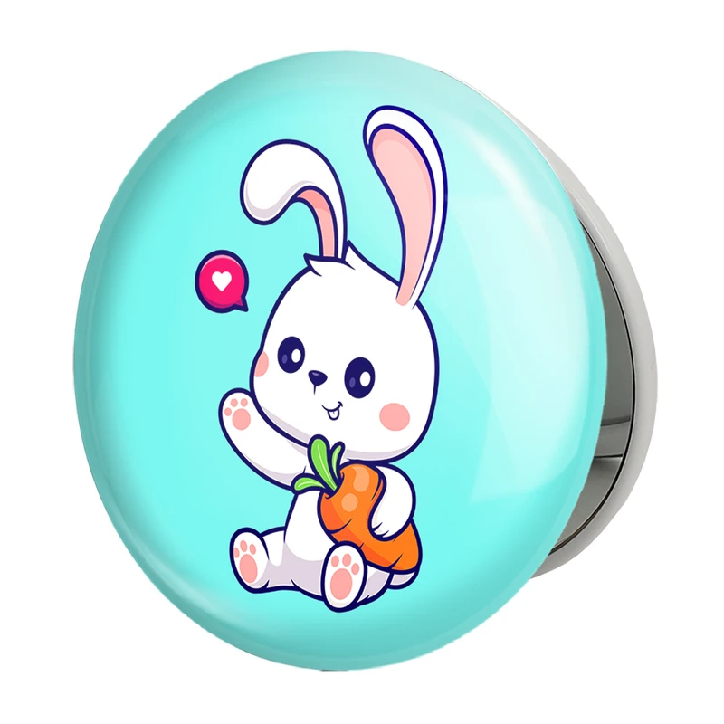 آینه جیبی خندالو طرح خرگوش مدل تاشو کد 26216 