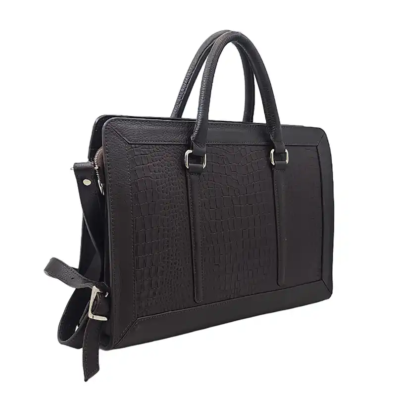 کیف اداری زنانه مدل آریوس چرم طبیعی گاوی کد C_434