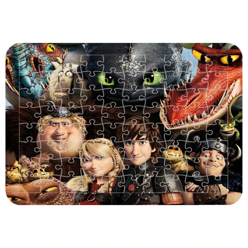 پازل 54 تکه مدل CHB1739 طرح انیمیشن چگونه اژدها خود را تربیت کنیم