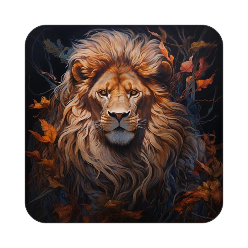 زیر لیوانی کاکتی طرح شیر مدل mp23643