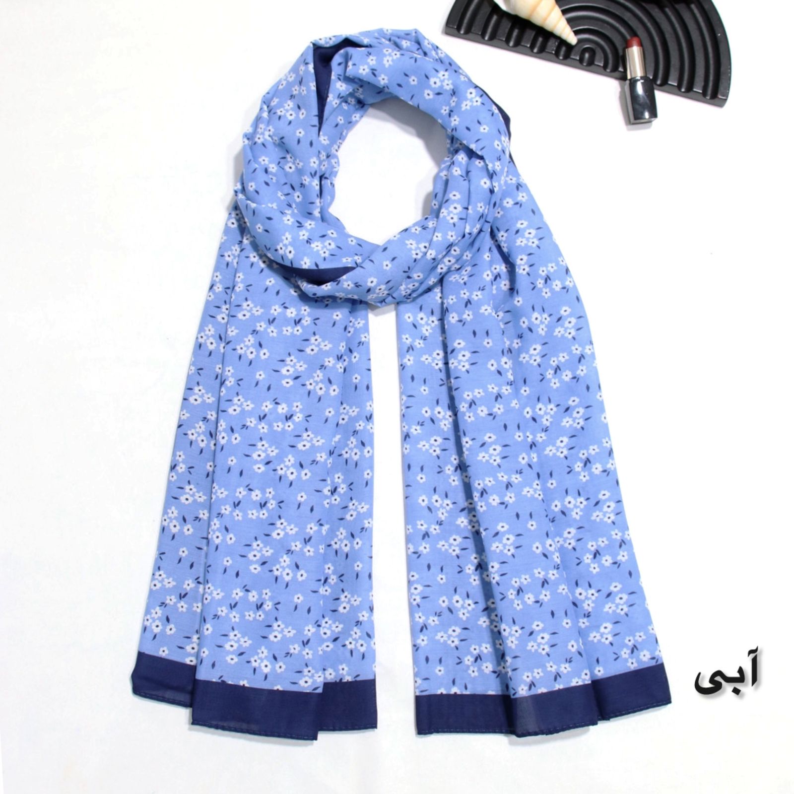 شال زنانه مدل خنک تابستانه طرح گل کد 7062 -  - 7