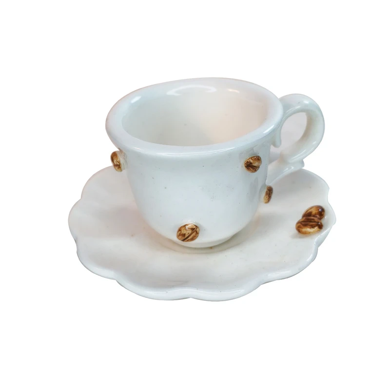 فنجان و نعلبکی مدل قهوه خوری طرح قهوه