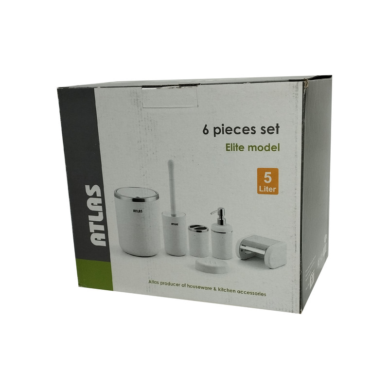 ست سرویس بهداشتی 6 پارچه اطلس مدل الیت کد chrome