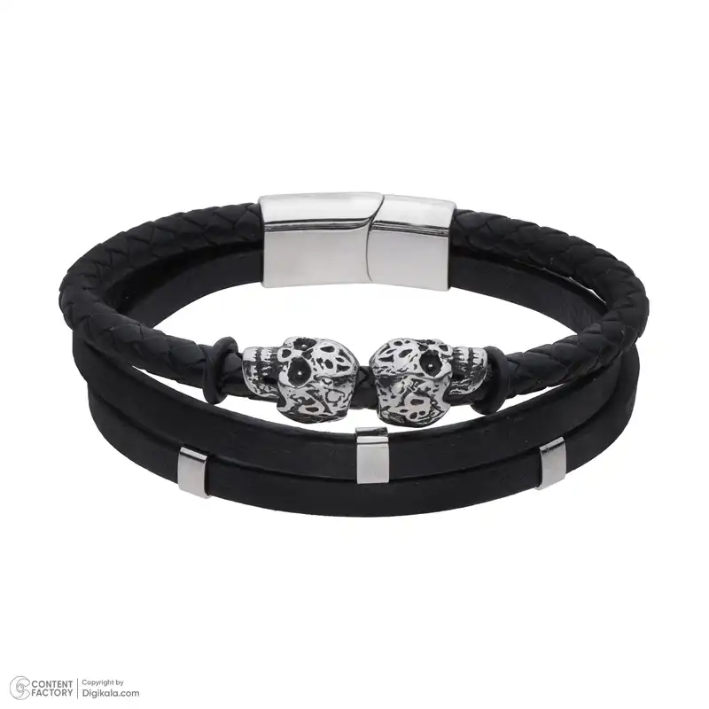 دستبند مدل چرمی کد H201