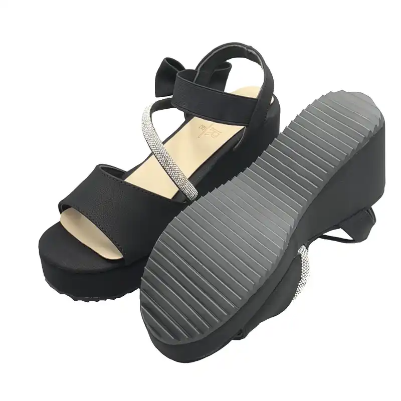 صندل زنانه مدل پاپیونی نگین دار 002