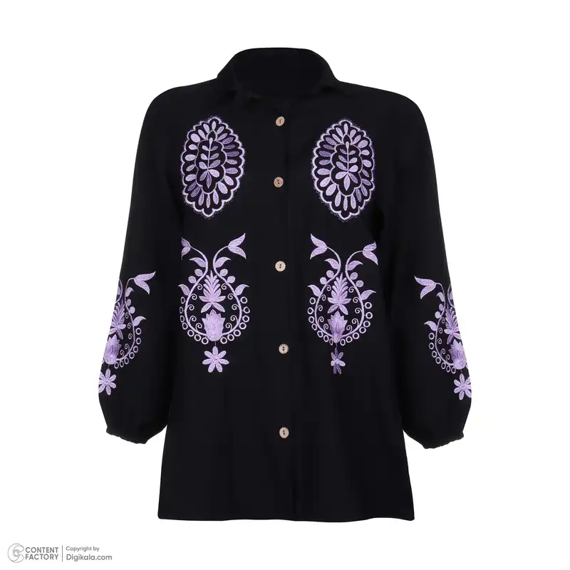 مانتو زنانه مدل ترمه رنگ بنفش