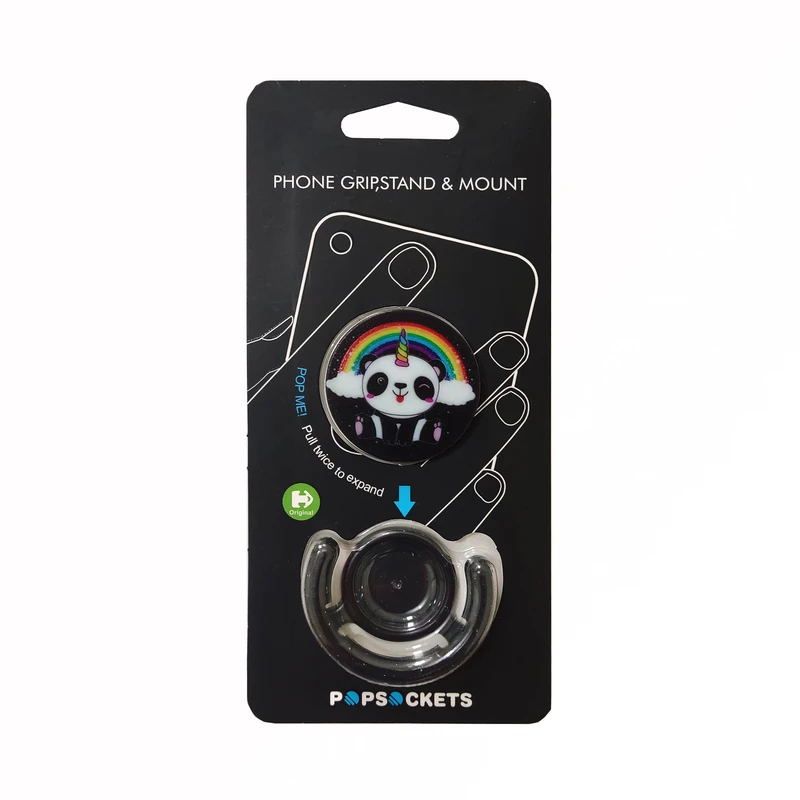 پایه نگهدارنده گوشی موبایل پاپ سوکت مدل پاندای تک شاخ کد 101070 به همراه پاپ کلیپ