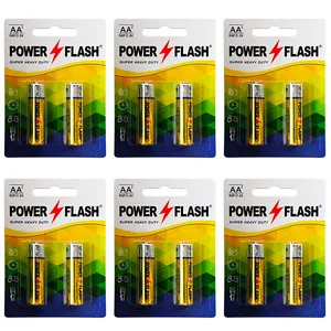 باتری قلمی پاور فلش مدل Heavy Duty بسته 12 عددی