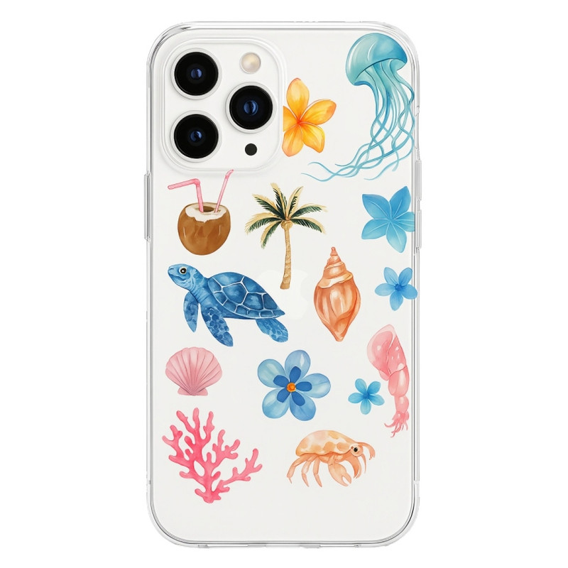 کاور مدل TurtleLobsterCoconut مناسب برای گوشی موبایل اپل Iphone 16 ProMax