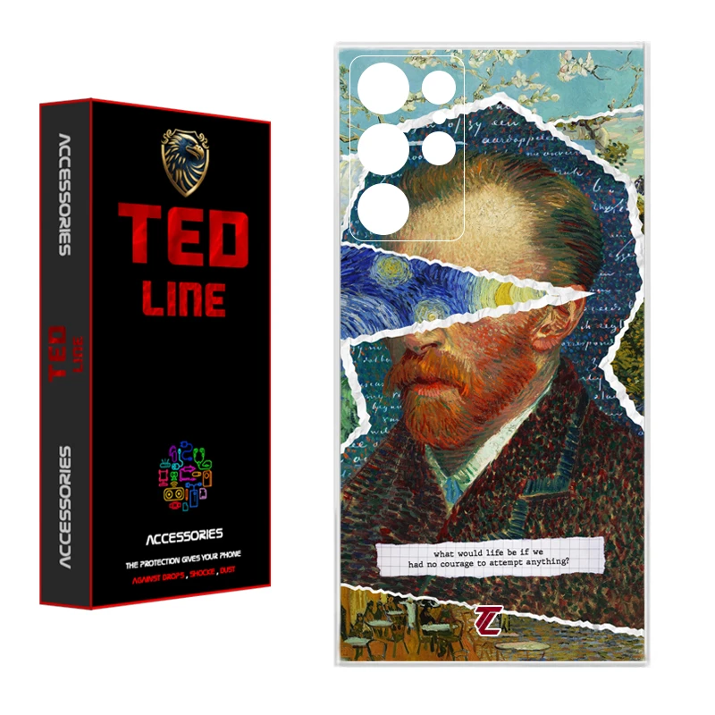 کاور تد لاین طرح ونگوگ کد 1115 مناسب برای گوشی موبایل سامسونگ Galaxy S23 Ultra