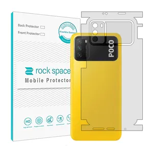 Transparent Rockspace HyGEL model phone back protector suitable for Xiaomi Poco M3 mobile phone