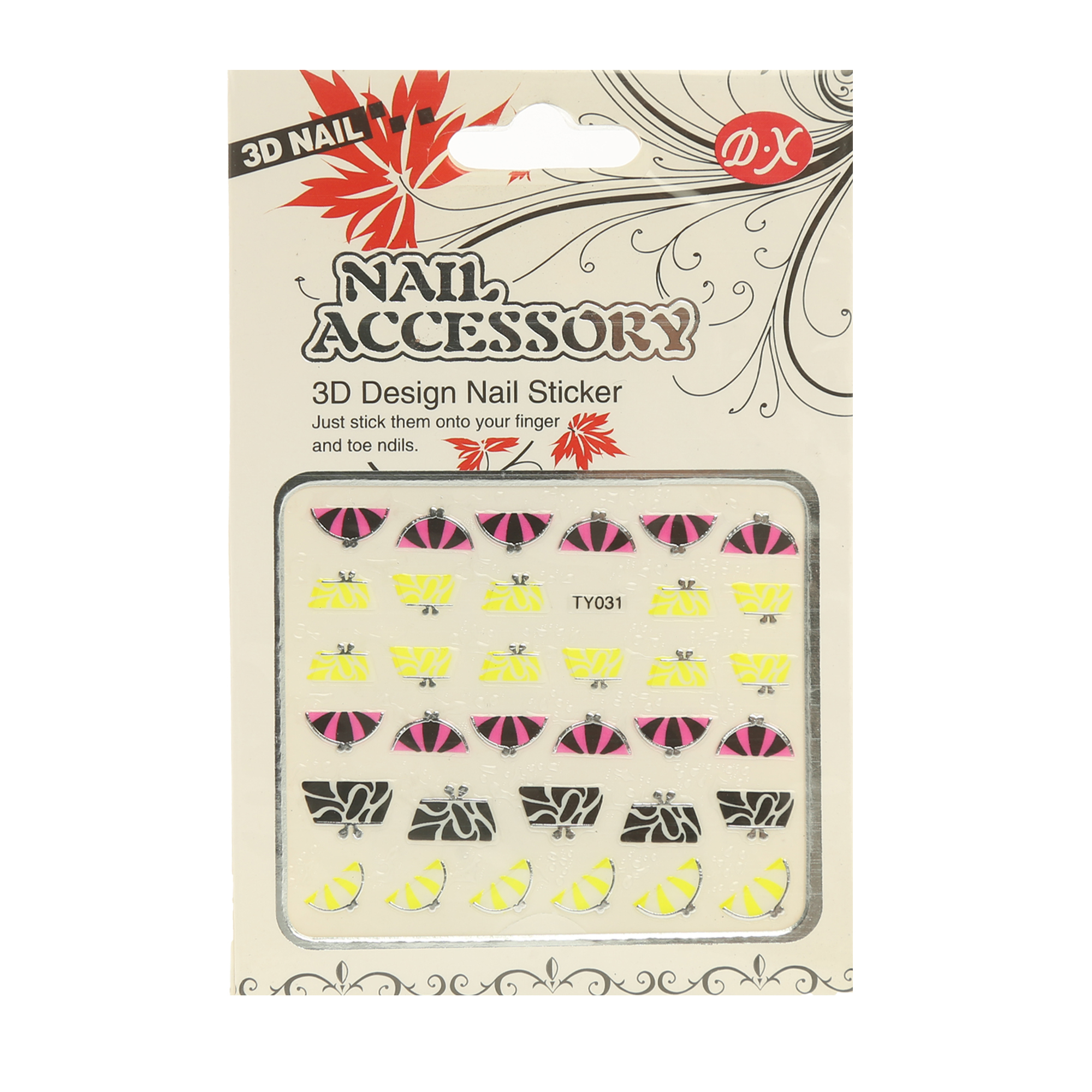 استیکر طراحی ناخن دی ایکس TY031
