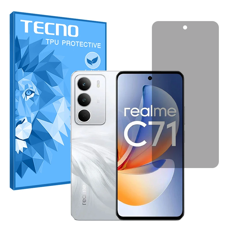 محافظ صفحه نمایش حریم شخصی تکنو مدل Resistant مناسب برای گوشی موبایل ریلمی C71
