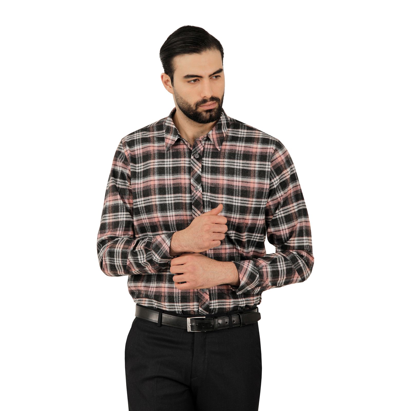 پیراهن آستین بلند مردانه پاتن جامه مدل پشمی 102721020232443  -  - 1