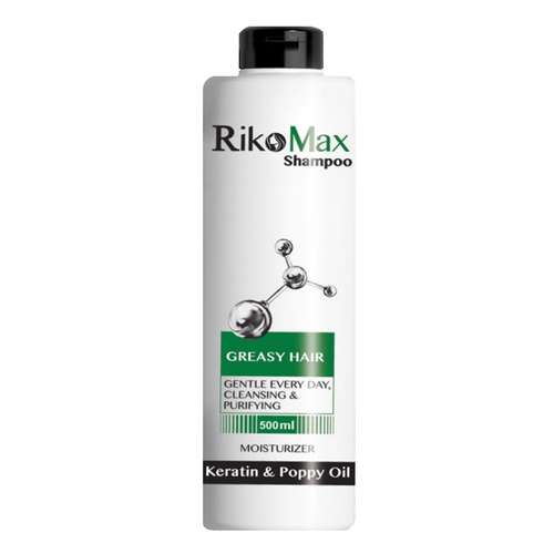 شامپو مو ریکومکس مدل keratin &poppy oil حجم 500 میلی لیتر