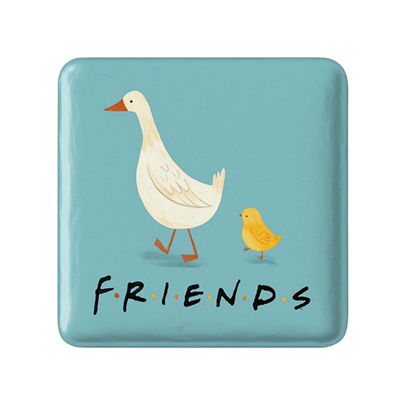 مگنت خندالو طرح فرندز Friends مدل مربعی کد 31176