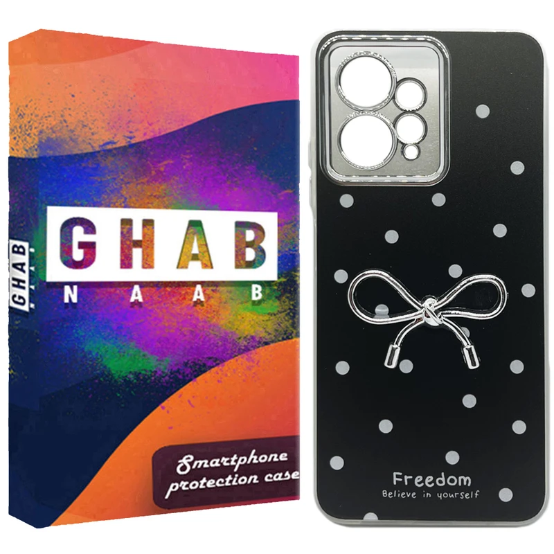 کاور قاب ناب مدل فانتزی دخترانه طرح خال خالی مناسب برای گوشی موبایل شیائومی Redmi Note 12 4G