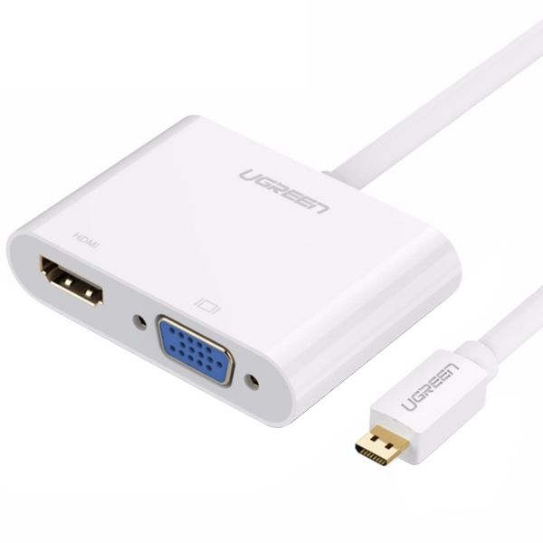 مبدل Micro HDMI به HDMI/VGA یوگرین مدل MM115 مبدل Micro HDMI به HDMI/VGA یوگرین مدل MM115
