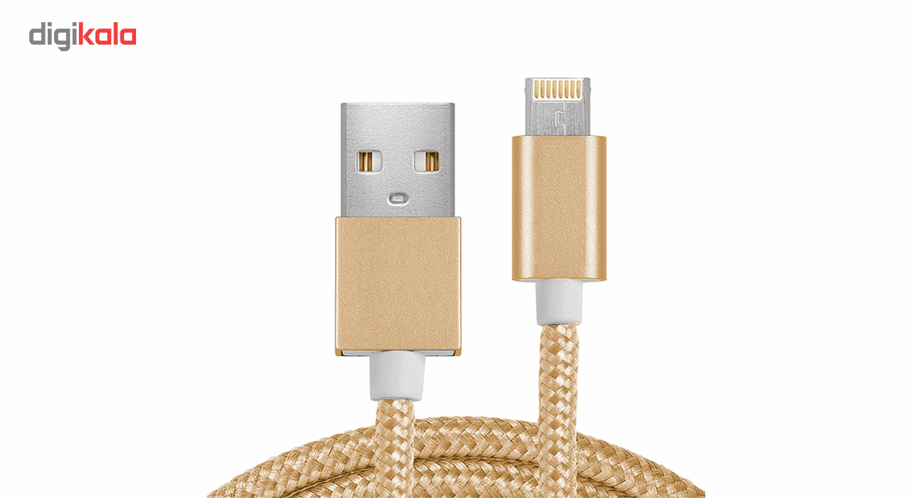 کابل تبدیل USB به Micro USB و Lighting مدل 2In1 به طول 1 متر