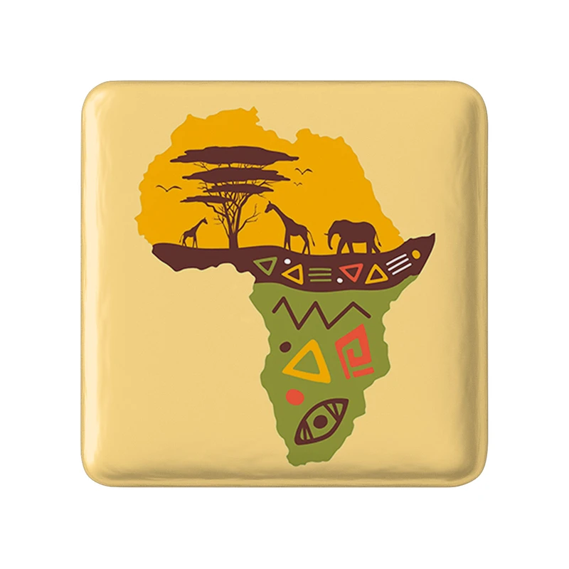 مگنت خندالو طرح آفریقا Africa مدل مربعی کد 29825