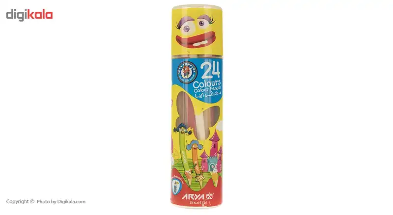 مداد رنگی 24 رنگ آریا مدل 3052